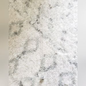 Black and White Swarovski Crystal Necklace 18 in